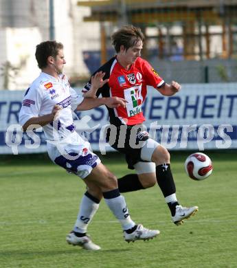 Fussball Regionalliga Mitte. SAK gegen WAC-St. Andrae.  Roj Rok (St. Andrae), Rudi Schoenherr (SAK). Klagenfurt, 13.10.2007
Foto: Kuess
---
pressefotos, pressefotografie, kuess, qs, qspictures, sport, bild, bilder, bilddatenbank