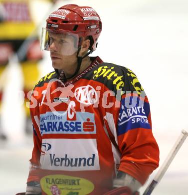 Erste Bank Eishockey Bundesliga. KAC gegen Vienna Capitals. Jeremy Rebek(KAC). Klagenfurt, am 19.10.2007.
Foto: Kuess
---
pressefotos, pressefotografie, kuess, qs, qspictures, sport, bild, bilder, bilddatenbank