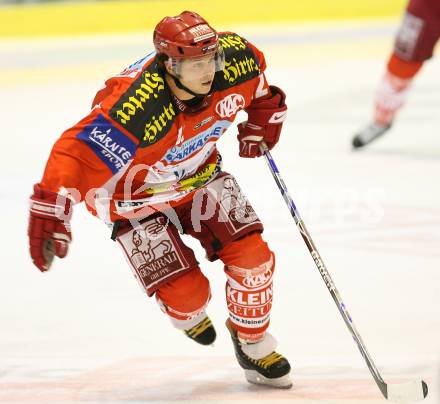 Erste Bank Eishockey Bundesliga. KAC gegen Vienna Capitals. Benjamin Thomson (KAC). Klagenfurt, am 19.10.2007.
Foto: Kuess
---
pressefotos, pressefotografie, kuess, qs, qspictures, sport, bild, bilder, bilddatenbank