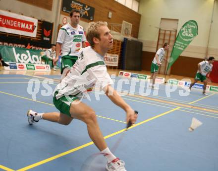 Badminton Bundesliga. Askoe Kelag Kaernten. Michael Trojan, Peter Kreulitsch. Klagenfurt, am 21.10.2007.
Foto: Kuess
---
pressefotos, pressefotografie, kuess, qs, qspictures, sport, bild, bilder, bilddatenbank