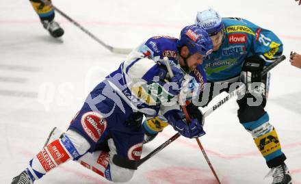 Erste Bank Eishockey Bundesliga. VSV gegen Black Wings Linz. Devin Edgerton (VSV), Philipp Lukas (Linz). Villach, am 20.10.2007.
Foto: Kuess
---
pressefotos, pressefotografie, kuess, qs, qspictures, sport, bild, bilder, bilddatenbank