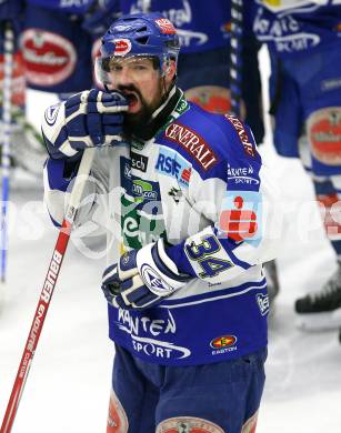 Erste Bank Eishockey Bundesliga. VSV gegen Black Wings Linz.  Enttaeuschung. Markus Peintner (VSV). Villach, am 20.10.2007.
Foto: Kuess
---
pressefotos, pressefotografie, kuess, qs, qspictures, sport, bild, bilder, bilddatenbank