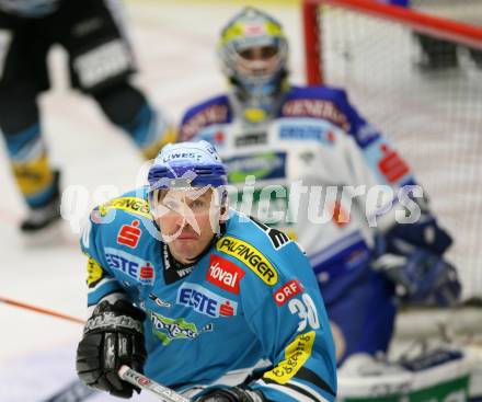 Erste Bank Eishockey Bundesliga. VSV gegen Black Wings Linz.  Gert Prohaska (VSV), Christian Perthaler (Linz). Villach, am 20.10.2007.
Foto: Kuess
---
pressefotos, pressefotografie, kuess, qs, qspictures, sport, bild, bilder, bilddatenbank