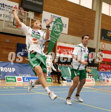 Badminton Bundesliga. Askoe Kelag Kaernten. Michael Trojan, Peter Kreulitsch. Klagenfurt, am 21.10.2007.
Foto: Kuess
---
pressefotos, pressefotografie, kuess, qs, qspictures, sport, bild, bilder, bilddatenbank