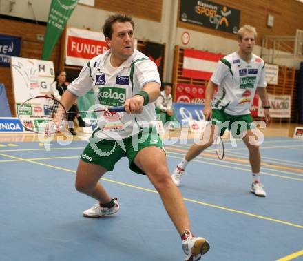 Badminton Bundesliga. Askoe Kelag Kaernten. Michael Trojan, Peter Kreulitsch. Klagenfurt, am 21.10.2007.
Foto: Kuess
---
pressefotos, pressefotografie, kuess, qs, qspictures, sport, bild, bilder, bilddatenbank