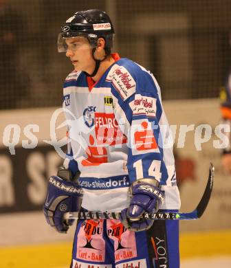 Eishockey Oberliga. ESC Steindorf gegen EC Tarco Woelfe Klagenfurt. Alessandro Ranftl (Steindorf). Steindorf, am 20.10.2007.
Foto: Kuess
---
pressefotos, pressefotografie, kuess, qs, qspictures, sport, bild, bilder, bilddatenbank