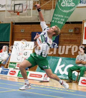 Badminton Bundesliga. ASKOE Kelag Kaernten.  Michael Trojan. Klagenfurt, am 20.10.2007.
Foto: Kuess
---
pressefotos, pressefotografie, kuess, qs, qspictures, sport, bild, bilder, bilddatenbank