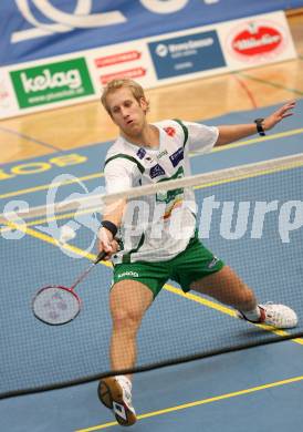 Badminton Bundesliga. ASKOE Kelag Kaernten.  Michael Trojan. Klagenfurt, am 20.10.2007.
Foto: Kuess
---
pressefotos, pressefotografie, kuess, qs, qspictures, sport, bild, bilder, bilddatenbank