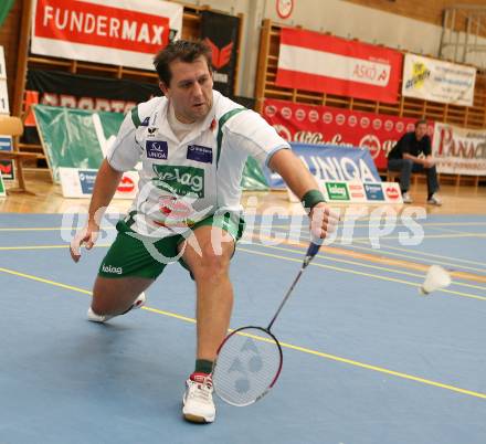 Badminton Bundesliga. ASKOE Kelag Kaernten.  Peter Kreulitsch. Klagenfurt, am 20.10.2007.
Foto: Kuess
---
pressefotos, pressefotografie, kuess, qs, qspictures, sport, bild, bilder, bilddatenbank