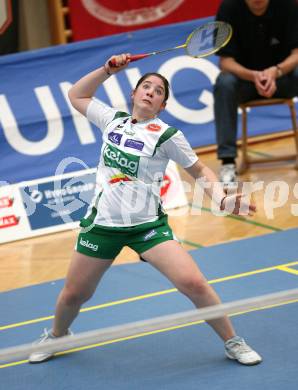 Badminton Bundesliga. ASKOE Kelag Kaernten.  Belinda Heber. Klagenfurt, am 20.10.2007.
Foto: Kuess
---
pressefotos, pressefotografie, kuess, qs, qspictures, sport, bild, bilder, bilddatenbank