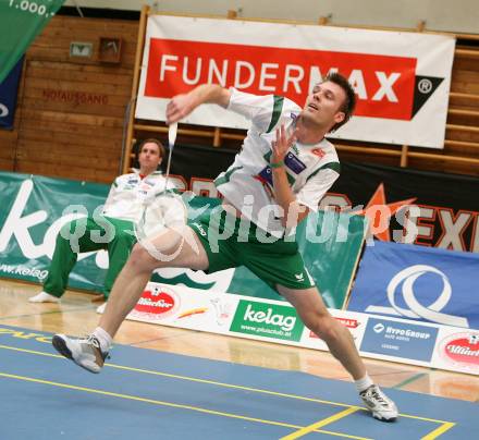 Badminton Bundesliga. ASKOE Kelag Kaernten.  Neven Rihtar. Klagenfurt, am 20.10.2007.
Foto: Kuess
---
pressefotos, pressefotografie, kuess, qs, qspictures, sport, bild, bilder, bilddatenbank