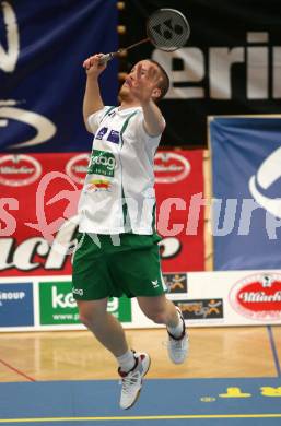 Badminton Bundesliga. ASKOE Kelag Kaernten.  Thomas Pipan. Klagenfurt, am 20.10.2007.
Foto: Kuess
---
pressefotos, pressefotografie, kuess, qs, qspictures, sport, bild, bilder, bilddatenbank