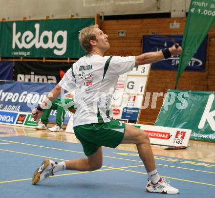 Badminton Bundesliga. ASKOE Kelag Kaernten.  Michael Trojan. Klagenfurt, am 20.10.2007.
Foto: Kuess
---
pressefotos, pressefotografie, kuess, qs, qspictures, sport, bild, bilder, bilddatenbank