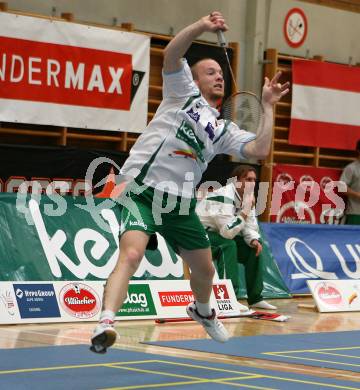 Badminton Bundesliga. ASKOE Kelag Kaernten.  Thomas Pipan. Klagenfurt, am 20.10.2007.
Foto: Kuess
---
pressefotos, pressefotografie, kuess, qs, qspictures, sport, bild, bilder, bilddatenbank