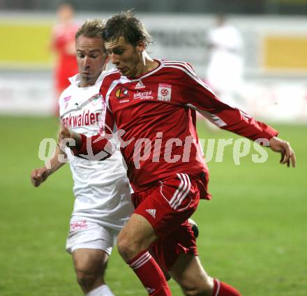 Fussball Red Zac. FC Kaernten gegen Trenkwalder SKS. Guido Burgstaller (FCK), Roman Maehlich (SKS). Klagenfurt, am 26.10.2007.
Foto: Kuess
---
pressefotos, pressefotografie, kuess, qs, qspictures, sport, bild, bilder, bilddatenbank