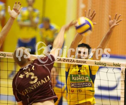 Volleyball. Aich/Dob gegen Generali Haching (GER).Slatinsek David (Aich). Prevalje, 27.10.2007
Foto: Kuess
---
pressefotos, pressefotografie, kuess, qs, qspictures, sport, bild, bilder, bilddatenbank
