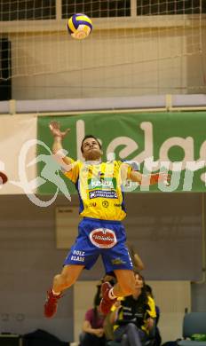 Volleyball Challenge Cup. SK Posojilnica Aich/Dob gegen Generali Haching. Miha Kosl (Aich/Dob). Prevalje, am 27.10.2007.
Foto: Kuess
---
pressefotos, pressefotografie, kuess, qs, qspictures, sport, bild, bilder, bilddatenbank