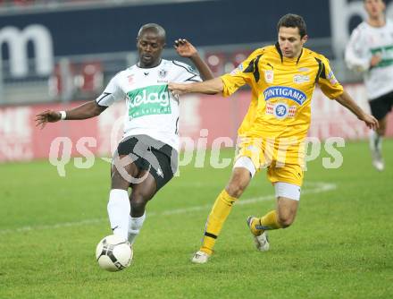 Fussball Bundesliga. T-Mobile. SK Austria Kaernten gegen SK Puntigamer Sturm Graz. Thierry Fidjeu Tazemeta (Kaernten). Klagenfurt, am 3.11.2007.
Foto: Kuess
---
pressefotos, pressefotografie, kuess, qs, qspictures, sport, bild, bilder, bilddatenbank