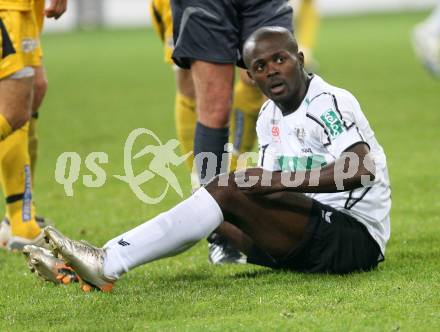 Fussball Bundesliga. T-Mobile. SK Austria Kaernten gegen SK Puntigamer Sturm Graz. Thierry Fidjeu Tazemeta (Kaernten). Klagenfurt, am 3.11.2007.
Foto: Kuess
---
pressefotos, pressefotografie, kuess, qs, qspictures, sport, bild, bilder, bilddatenbank