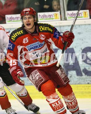 EBEL Erste Bank Eishockey Bundesliga. KAC gegen HK Acroni Jesenice. David Schuller (KAC). Klagenfurt, am 4.11.2007.
Foto: Kuess
---
pressefotos, pressefotografie, kuess, qs, qspictures, sport, bild, bilder, bilddatenbank