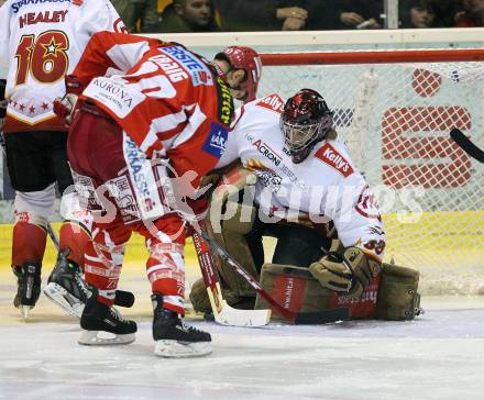 EBEL Erste Bank Eishockey Bundesliga. KAC gegen HK Acroni Jesenice. Mike Craig (KAC), Robert Kristan (Jesenice). Klagenfurt, am 4.11.2007.
Foto: Kuess
---
pressefotos, pressefotografie, kuess, qs, qspictures, sport, bild, bilder, bilddatenbank