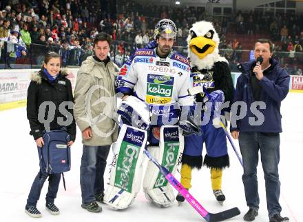 EBEL. Eishockey Bundesliga. VSV gegen Red Bull Salzburg. Spieler des Abends Gert Prohaska (VSV). Villach, am 9.11.2007.
Foto: Kuess
---
pressefotos, pressefotografie, kuess, qs, qspictures, sport, bild, bilder, bilddatenbank