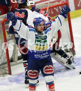 EBEL. Eishockey Bundesliga. VSV gegen Red Bull Salzburg. Torjubel Roland Kaspitz (VSV). Villach, am 9.11.2007.
Foto: Kuess
---
pressefotos, pressefotografie, kuess, qs, qspictures, sport, bild, bilder, bilddatenbank