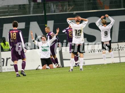 Fussball Bundesliga. T-Mobile. SK Austria Kaernten gegen FK Austria Wien. Entsetzen bei den Kaerntnern. Klagenfurt, am 11.11.2007.
Foto: Kuess
---
pressefotos, pressefotografie, kuess, qs, qspictures, sport, bild, bilder, bilddatenbank