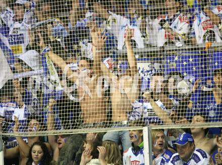 EBEL. Erste Bank Eishockey Bundesliga. KAC gegen VSV. VSV Fans. Klagenfurt, am 11.11.2007.
Foto: Kuess
---
pressefotos, pressefotografie, kuess, qs, qspictures, sport, bild, bilder, bilddatenbank