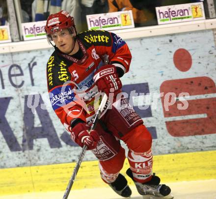 EBEL. Erste Bank Eishockey Bundesliga. KAC gegen VSV. Kirk Furey (KAC). Kaerntner Sparkasse. Hafesan. Klagenfurt, am 11.11.2007.
Foto: Kuess
---
pressefotos, pressefotografie, kuess, qs, qspictures, sport, bild, bilder, bilddatenbank