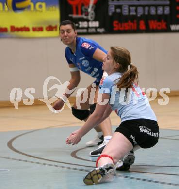 Volleyball MEVZA. ATSC Wildcats gegen HIT Nova Gorica (Slowenien). Elena Kaaden, Paty krenc (Wildcats). Klagenfurt, am 14.11.2007.
Foto: Kuess
---
pressefotos, pressefotografie, kuess, qs, qspictures, sport, bild, bilder, bilddatenbank