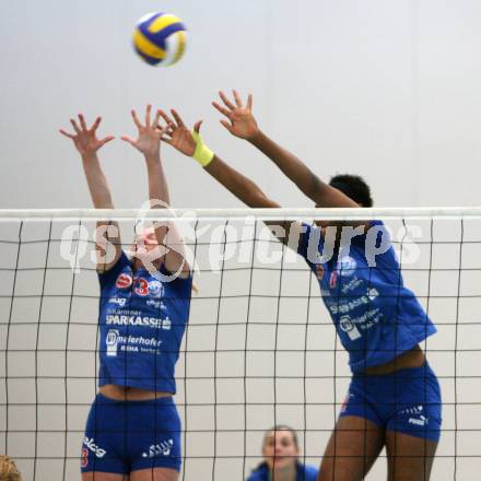 Volleyball MEVZA. ATSC Wildcats gegen HIT Nova Gorica (Slowenien). Sigrid Sumper, Tasha Sherlina Holness (Wildcats). Klagenfurt, am 14.11.2007.
Foto: Kuess
---
pressefotos, pressefotografie, kuess, qs, qspictures, sport, bild, bilder, bilddatenbank