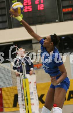 Volleyball MEVZA. ATSC Wildcats gegen HIT Nova Gorica (Slowenien). Tasha Sherline Holness (Wildcats). Klagenfurt, am 14.11.2007.
Foto: Kuess
---
pressefotos, pressefotografie, kuess, qs, qspictures, sport, bild, bilder, bilddatenbank