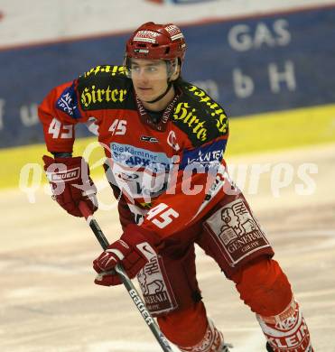 EBEL. Erste Bank Eishockey Bundesliga. KAC gegen Olympia Laibach. David Schuller (KAC). Klagenfurt, am 15.11.2007.
Foto: Kuess
---
pressefotos, pressefotografie, kuess, qs, qspictures, sport, bild, bilder, bilddatenbank