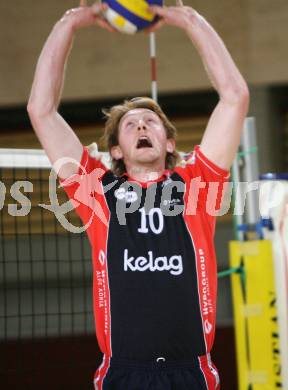 Volleyball Bundesliga. Hypo VBK Klagenfurt gegen SVS Sokol. Alexander Shane (Hypo VBK). Klagenfurt, am 17.11.2007.
Foto: Kuess
---
pressefotos, pressefotografie, kuess, qs, qspictures, sport, bild, bilder, bilddatenbank