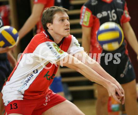 Volleyball Bundesliga. Hypo VBK Klagenfurt gegen SVS Sokol. Simon Breuss (Hypo VBK). Klagenfurt, am 17.11.2007.
Foto: Kuess
---
pressefotos, pressefotografie, kuess, qs, qspictures, sport, bild, bilder, bilddatenbank