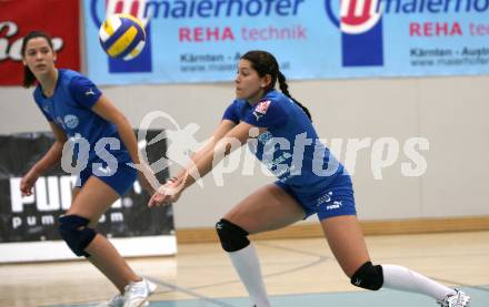 Volleyball Oesterreichischer Cup. Wildcats gegen Trofaiach/Eisenerz. Tanja Grilc, Kerstin Pichler (Wildcats). Klagenfurt, am 18.11.2007.
Foto: Kuess
---
pressefotos, pressefotografie, kuess, qs, qspictures, sport, bild, bilder, bilddatenbank