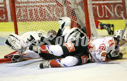 EBEL. Eishockey Bundesliga. KAC gegen HK Acroni Jesenice. Marjan Manfreda, Andrej Hocevar (Jesenice). Klagenfurt, am 23.11.2007.
Foto: Kuess
---
pressefotos, pressefotografie, kuess, qs, qspictures, sport, bild, bilder, bilddatenbank