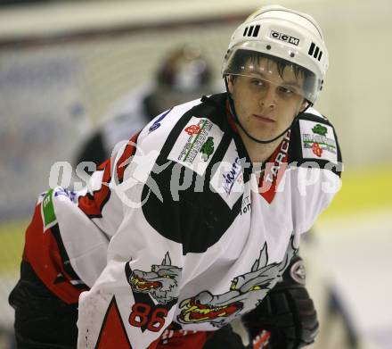 Eishockey Oberliga. Tarco Woelfe gegen ESC Steindorf. Markus Zechner (Tarco). Klagenfurt, am 24.11.2007.
Foto: Kuess 
---
pressefotos, pressefotografie, kuess, qs, qspictures, sport, bild, bilder, bilddatenbank