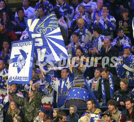 EBEL. Eishockey Bundesliga. VSV gegen Vienna Capitals. VSV Fans. Villach, am 25.11.2007.
Foto: Kuess 
---
pressefotos, pressefotografie, kuess, qs, qspictures, sport, bild, bilder, bilddatenbank