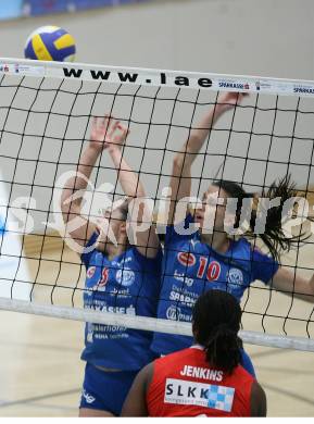 Volleyball CEV Cup. ATSC Wildcats gegen Zeiler Koeniz (Schweiz). Maja Praeprost, Mojca Dolinar (Wildcats). Klagenfurt, am 1.12.2007.
Foto: Kuess
---
pressefotos, pressefotografie, kuess, qs, qspictures, sport, bild, bilder, bilddatenbank