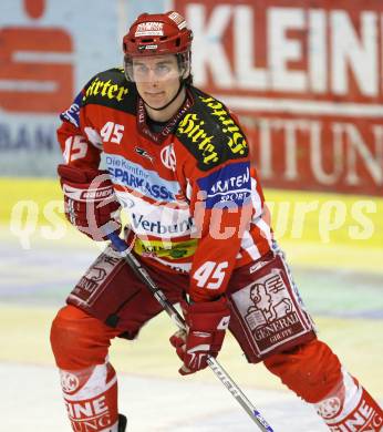 EBEL. Erste Bank Eishockey Bundesliga. KAC gegen EHC Graz 99ers. David Schuller (KAC). Klagenfurt, am 2.12.2007.
Foto: Kuess
---
pressefotos, pressefotografie, kuess, qs, qspictures, sport, bild, bilder, bilddatenbank