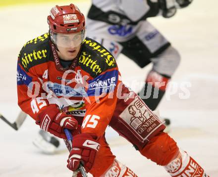 EBEL. Erste Bank Eishockey Bundesliga. KAC gegen EHC Graz 99ers. David Schuller (KAC). Klagenfurt, am 2.12.2007.
Foto: Kuess
---
pressefotos, pressefotografie, kuess, qs, qspictures, sport, bild, bilder, bilddatenbank