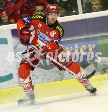 EBEL. Erste Bank Eishockey Bundesliga. KAC gegen EHC Graz 99ers. Gregor Hager (KAC). Klagenfurt, am 2.12.2007.
Foto: Kuess
---
pressefotos, pressefotografie, kuess, qs, qspictures, sport, bild, bilder, bilddatenbank