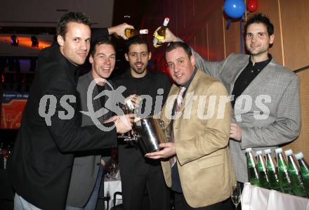 Sportgala 2007. Mannschaft des Jahres 2007 SK Aich/Dob. Miha Kosl, Nejc Pusnik, Stefan Gruber,  Manager Martin Micheu, David Slatinsek. Velden, am 17.12.2007.
Foto: Kuess
---
pressefotos, pressefotografie, kuess, qs, qspictures, sport, bild, bilder, bilddatenbank