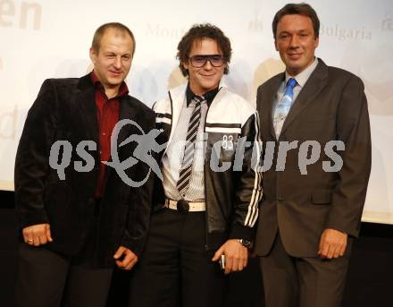 Sportlerwahl, Sportgala 2007. Werner Mueller, Rainer Schoenfelder, Fritz Strobl. Velden, am 17.12.2007.
Foto: Kuess
---
pressefotos, pressefotografie, kuess, qs, qspictures, sport, bild, bilder, bilddatenbank