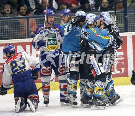 EBEL. Eishockey Bundesliga. VSV gegen Black Wings Linz. Torjubel (Linz). Villach, am 26.12.2007.
Foto: Kuess
---
pressefotos, pressefotografie, kuess, qs, qspictures, sport, bild, bilder, bilddatenbank