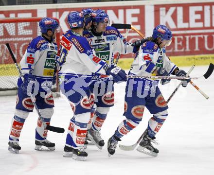 EBEL. Eishockey Bundesliga. VSV gegen Black Wings Linz. Torjubel Wolfgang Kromp (VSV). Villach, am 26.12.2007.
Foto: Kuess
---
pressefotos, pressefotografie, kuess, qs, qspictures, sport, bild, bilder, bilddatenbank