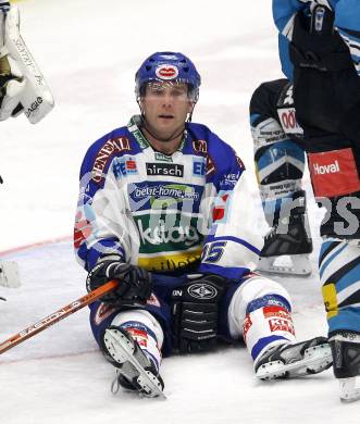 EBEL. Eishockey Bundesliga. VSV gegen Black Wings Linz. Der VSV am Boden. Daniel Gauthier (VSV). Villach, am 26.12.2007.
Foto: Kuess
---
pressefotos, pressefotografie, kuess, qs, qspictures, sport, bild, bilder, bilddatenbank