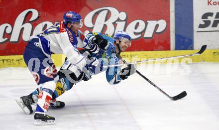 EBEL. Eishockey Bundesliga. VSV gegen Black Wings Linz. Mickey Elick (VSV), Cam Severson (Linz). Villach, am 26.12.2007.
Foto: Kuess
---
pressefotos, pressefotografie, kuess, qs, qspictures, sport, bild, bilder, bilddatenbank